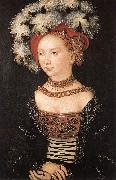 CRANACH, Lucas the Elder Portrait of a Young Woman dfg oil painting picture wholesale